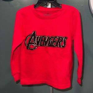 Avenger Kids Bold Red Long Sleeve Tee